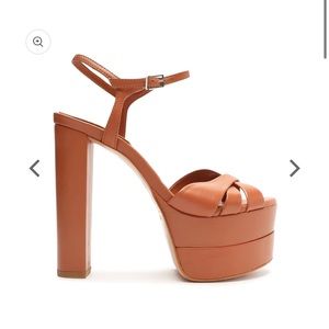 Schutz Keefa High Napa Leather Sandal